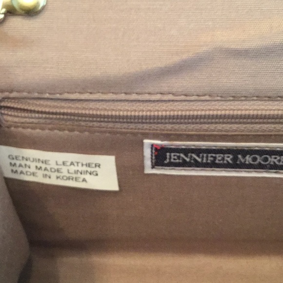 JENNIFER MOORE GENUINE LEATHER BROWN POCKETBOOK - Picture 5 of 7